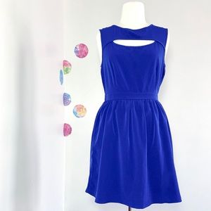 Royal Blue Cutout Backless Mini Dress